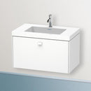 Duravit Vero Air 洗臉盆配有 Brioso 梳妝台和 1 個拉出式隔間