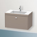 Duravit Vero Air 洗臉盆配有 Brioso 梳妝台和 1 個拉出式隔間