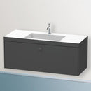 Duravit Vero Air 洗臉盆配有 Brioso 梳妝台和 1 個拉出式隔間