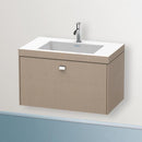 Duravit Vero Air 洗臉盆配有 Brioso 梳妝台和 1 個拉出式隔間