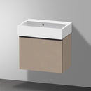 Duravit Vero Air 洗臉盆配有 D-Neo 梳妝台 緊湊型，帶 1 個拉出式隔層