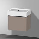 Duravit Vero Air 洗臉盆配有 D-Neo 梳妝台 緊湊型，帶 1 個拉出式隔層