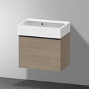 Duravit Vero Air 洗臉盆配有 D-Neo 梳妝台 緊湊型，帶 1 個拉出式隔層