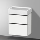 Duravit Vero Air 洗臉盆配有 D-Neo 梳妝台 緊湊型，帶 2 個拉出式隔間