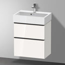 Duravit Vero Air 洗臉盆配有 D-Neo 梳妝台 緊湊型，帶 2 個拉出式隔間