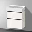 Duravit Vero Air 洗臉盆配有 D-Neo 梳妝台 緊湊型，帶 2 個拉出式隔間