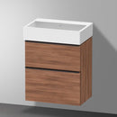 Duravit Vero Air 洗臉盆配有 D-Neo 梳妝台 緊湊型，帶 2 個拉出式隔間