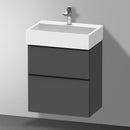 Duravit Vero Air 洗臉盆配有 D-Neo 梳妝台 緊湊型，帶 2 個拉出式隔間