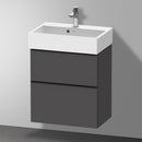 Duravit Vero Air 洗臉盆配有 D-Neo 梳妝台 緊湊型，帶 2 個拉出式隔間