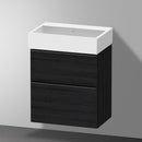 Duravit Vero Air 洗臉盆配有 D-Neo 梳妝台 緊湊型，帶 2 個拉出式隔間