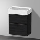 Duravit Vero Air 洗臉盆配有 D-Neo 梳妝台 緊湊型，帶 2 個拉出式隔間