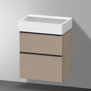 Duravit Vero Air 洗臉盆配有 D-Neo 梳妝台 緊湊型，帶 2 個拉出式隔間