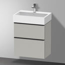 Duravit Vero Air 洗臉盆配有 D-Neo 梳妝台 緊湊型，帶 2 個拉出式隔間