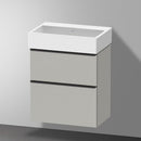 Duravit Vero Air 洗臉盆配有 D-Neo 梳妝台 緊湊型，帶 2 個拉出式隔間