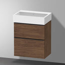 Duravit Vero Air 洗臉盆配有 D-Neo 梳妝台 緊湊型，帶 2 個拉出式隔間