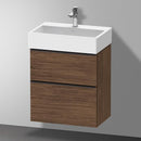 Duravit Vero Air 洗臉盆配有 D-Neo 梳妝台 緊湊型，帶 2 個拉出式隔間