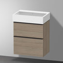 Duravit Vero Air 洗臉盆配有 D-Neo 梳妝台 緊湊型，帶 2 個拉出式隔間