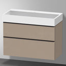 Duravit Vero Air 洗臉盆配有 D-Neo 梳妝台和 2 個拉出式隔間