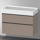 Duravit Vero Air 洗臉盆配有 D-Neo 梳妝台和 2 個拉出式隔間