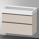 Duravit Vero Air 洗臉盆配有 D-Neo 梳妝台和 2 個拉出式隔間