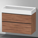 Duravit Vero Air 洗臉盆配有 D-Neo 梳妝台和 2 個拉出式隔間