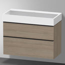 Duravit Vero Air 洗臉盆配有 D-Neo 梳妝台和 2 個拉出式隔間