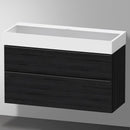 Duravit Vero Air 洗臉盆配有 D-Neo 梳妝台和 2 個拉出式隔間