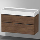 Duravit Vero Air 洗臉盆配有 D-Neo 梳妝台和 2 個拉出式隔間