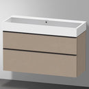 Duravit Vero Air 洗臉盆配有 D-Neo 梳妝台和 2 個拉出式隔間