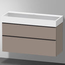 Duravit Vero Air 洗臉盆配有 D-Neo 梳妝台和 2 個拉出式隔間