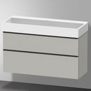 Duravit Vero Air 洗臉盆配有 D-Neo 梳妝台和 2 個拉出式隔間