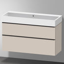 Duravit Vero Air 洗臉盆配有 D-Neo 梳妝台和 2 個拉出式隔間