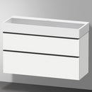 Duravit Vero Air 洗臉盆配有 D-Neo 梳妝台和 2 個拉出式隔間