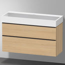 Duravit Vero Air 洗臉盆配有 D-Neo 梳妝台和 2 個拉出式隔間