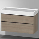 Duravit Vero Air 洗臉盆配有 D-Neo 梳妝台和 2 個拉出式隔間