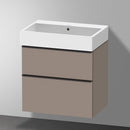 Duravit Vero Air 洗臉盆配有 D-Neo 梳妝台和 2 個拉出式隔間