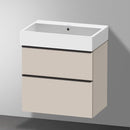 Duravit Vero Air 洗臉盆配有 D-Neo 梳妝台和 2 個拉出式隔間