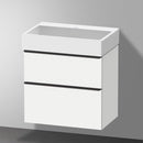 Duravit Vero Air 洗臉盆配有 D-Neo 梳妝台和 2 個拉出式隔間