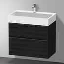 Duravit Vero Air 洗臉盆配有 D-Neo 梳妝台和 2 個拉出式隔間