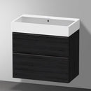 Duravit Vero Air 洗臉盆配有 D-Neo 梳妝台和 2 個拉出式隔間