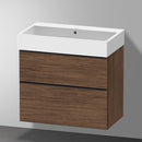 Duravit Vero Air 洗臉盆配有 D-Neo 梳妝台和 2 個拉出式隔間