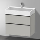 Duravit Vero Air 洗臉盆配有 D-Neo 梳妝台和 2 個拉出式隔間