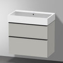 Duravit Vero Air 洗臉盆配有 D-Neo 梳妝台和 2 個拉出式隔間