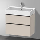 Duravit Vero Air 洗臉盆配有 D-Neo 梳妝台和 2 個拉出式隔間