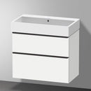 Duravit Vero Air 洗臉盆配有 D-Neo 梳妝台和 2 個拉出式隔間