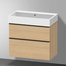 Duravit Vero Air 洗臉盆配有 D-Neo 梳妝台和 2 個拉出式隔間