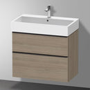 Duravit Vero Air 洗臉盆配有 D-Neo 梳妝台和 2 個拉出式隔間