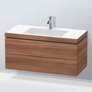 Duravit Vero Air 洗臉盆，配有 L-Cube 梳妝台，附 2 個拉出式隔間，無內部系統