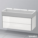 Duravit Vero Air 洗臉盆配有 XSquare 梳妝台和 2 個拉出式隔間