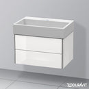 Duravit Vero Air 洗臉盆配有 XSquare 梳妝台和 2 個拉出式隔間